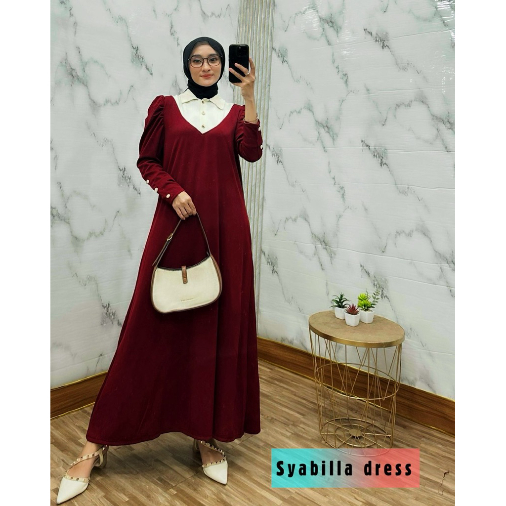 syabilla dress knit premium / maxi dress knit premium