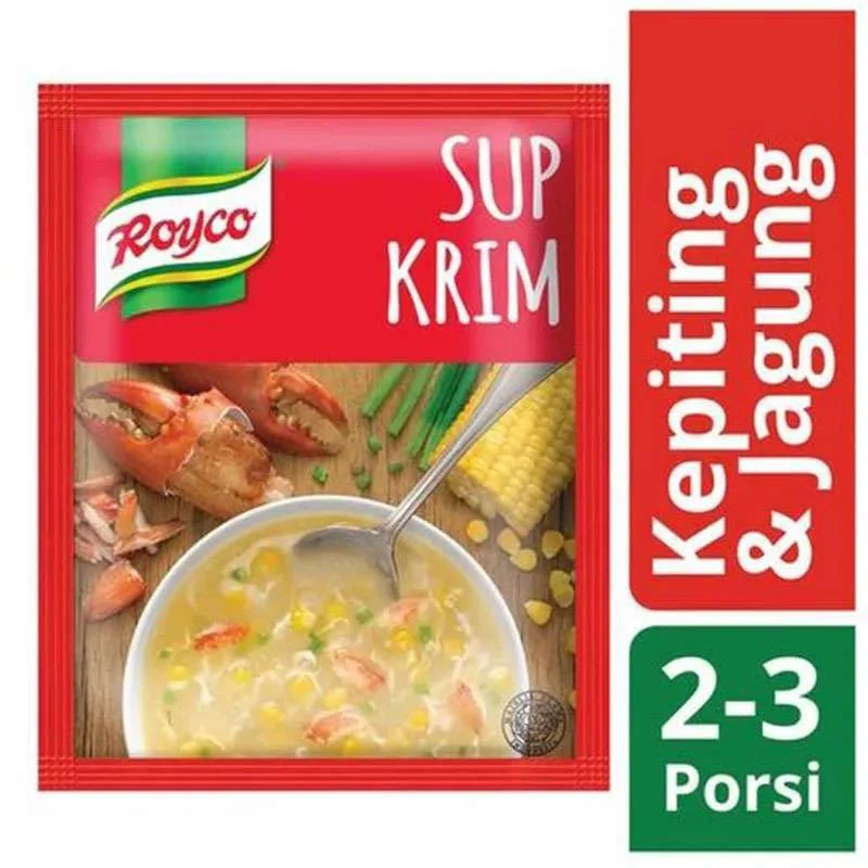 

ROYCO SUP KRIM KEPITING & JAGUNG 44G SUP KRIM KEPITING ASLI