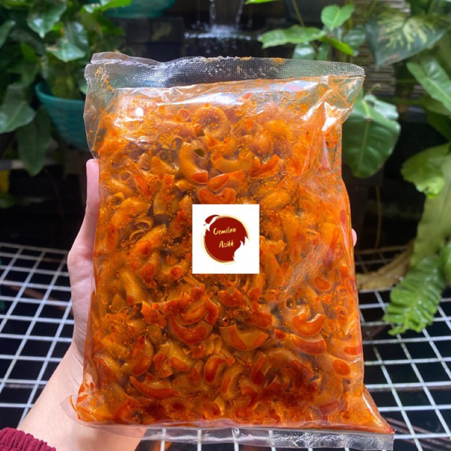 

Makaroni Cikruh Kriuk Daun Jeruk 500gram Original/Pedas/Extra Pedas Gurih