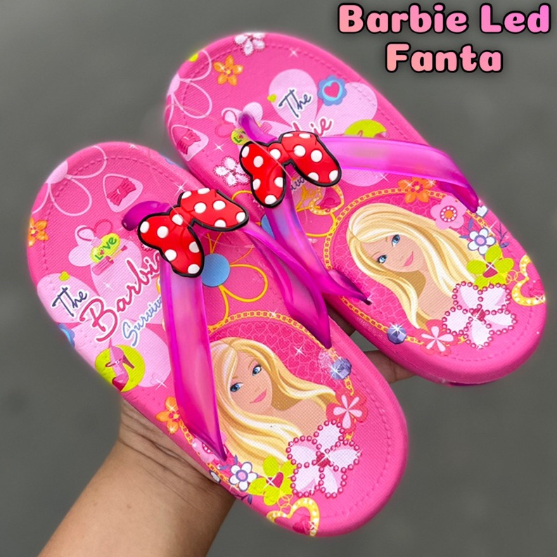 KODE A97A Sandal Jepit ANAK BARBIE LAMPU LED FLIP FLOP IMPORT