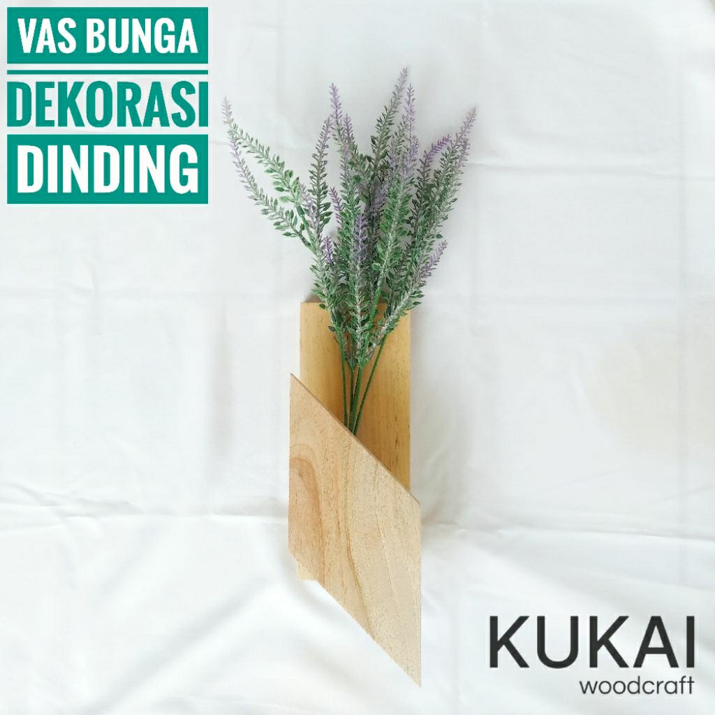 Vas Bunga Dinding / Vas Bunga Dekorasi/ Vas Bunga Kayu aesthetic