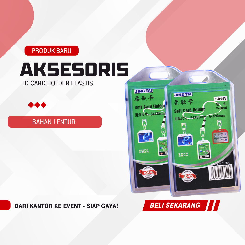 

Frame Case Elastis 1 Slot/2 Slot Tempat ID Card Potrait