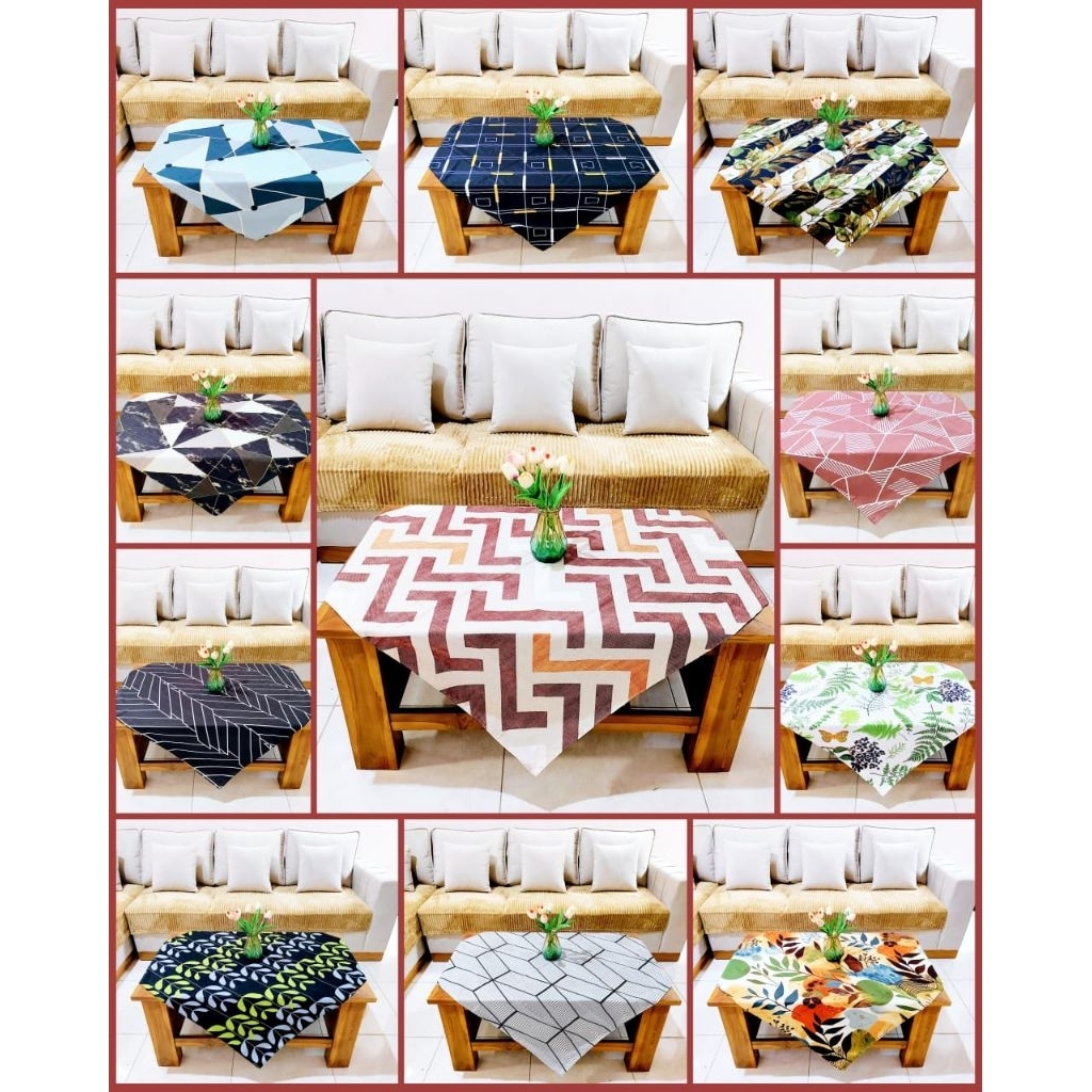 taplak meja kantor / taplak meja guru / taplak meja batik