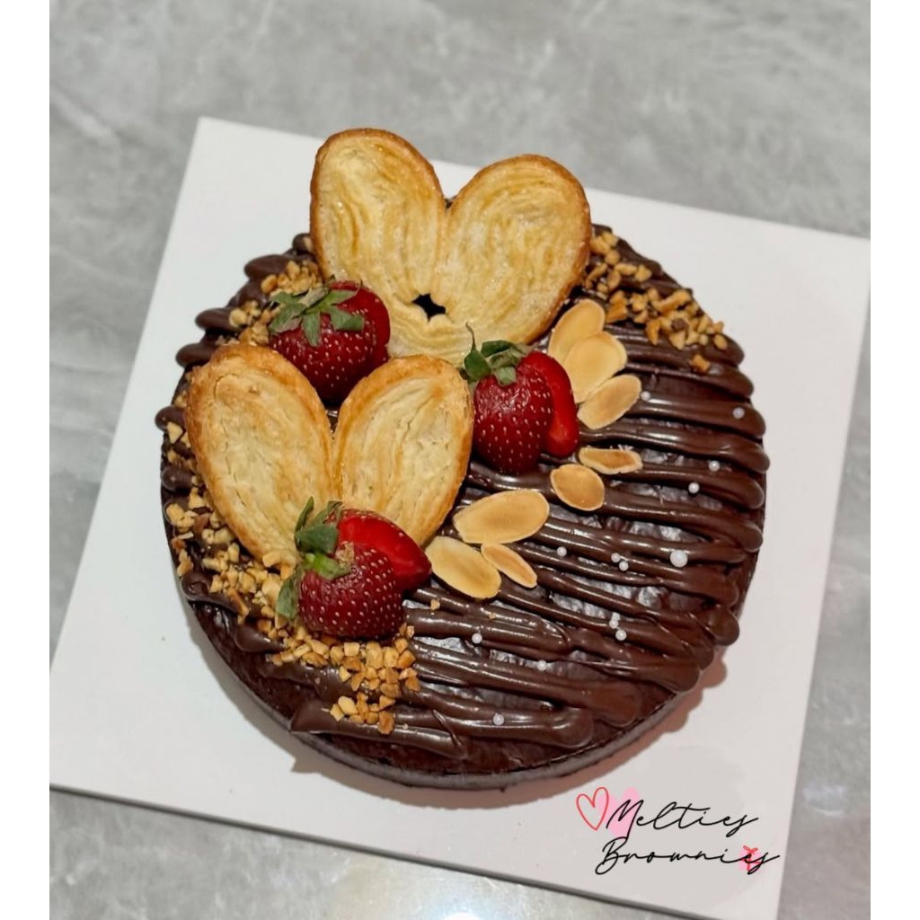 

fudgy brownies birthday bulat /D 20