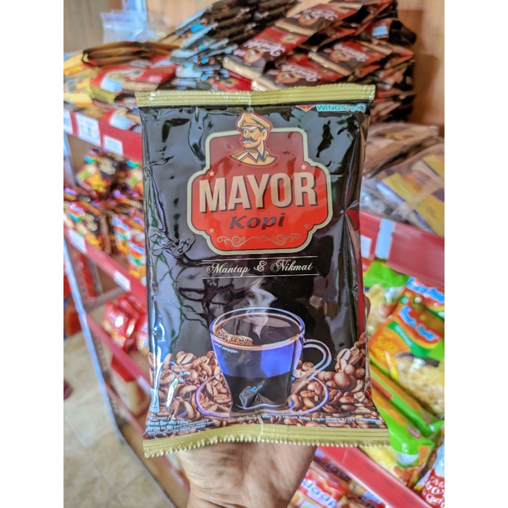 

Kopi mayor kopi hitam enak 120 gram asli