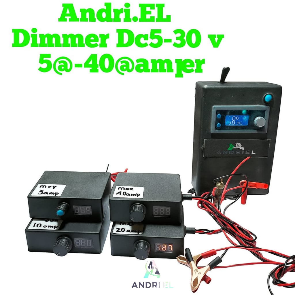 Andri.El - Dimmer DC 5v - 30v. Dimmer aki 12v pengatur kecepatan dinamo motor odong odong