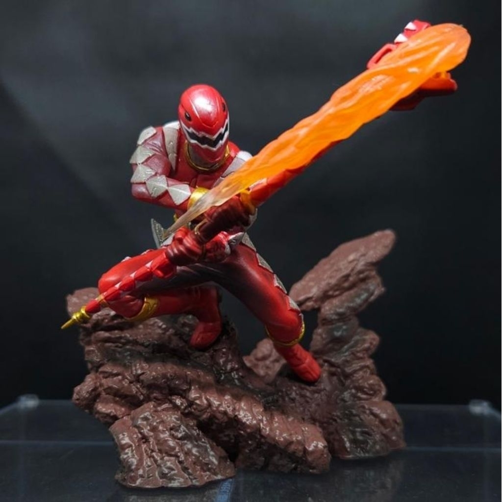 strike solid power rangers dino thunder abaranger aba red bandai rare