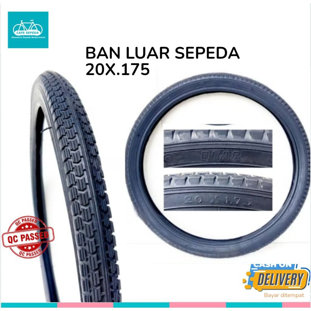 BAN LUAR SEPEDA UKURAN 20 x 1.75