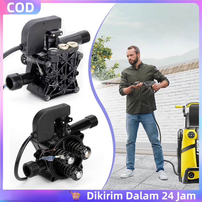 220v Head Pump Jet Cleaner Body Head Pump Kepala Jet Pump Cleaner Casing Set Switch Otomatis Piston 