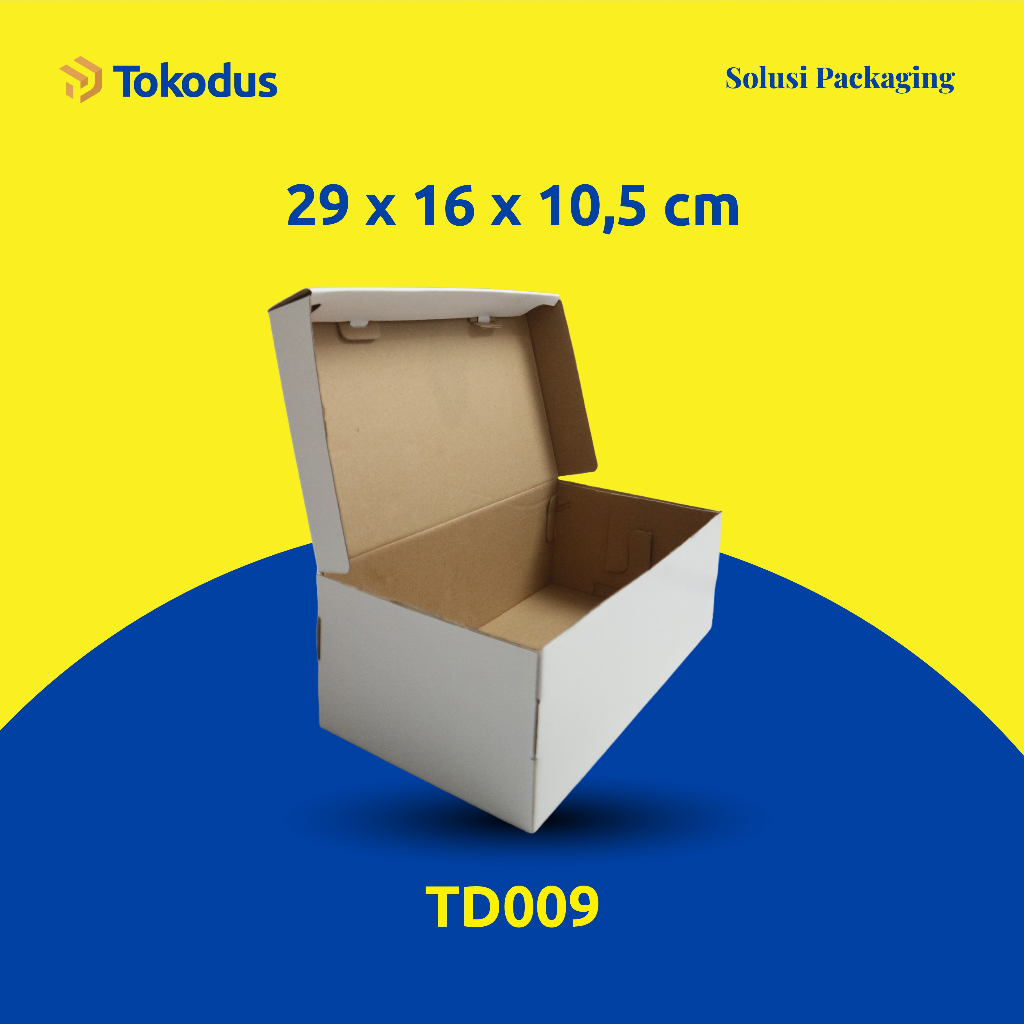 

Dus Sepatu | Kotak Sepatu | Kardus Box Sepatu Putih uk 29 x 16 x 10,5 cm - Tokodus Katapang