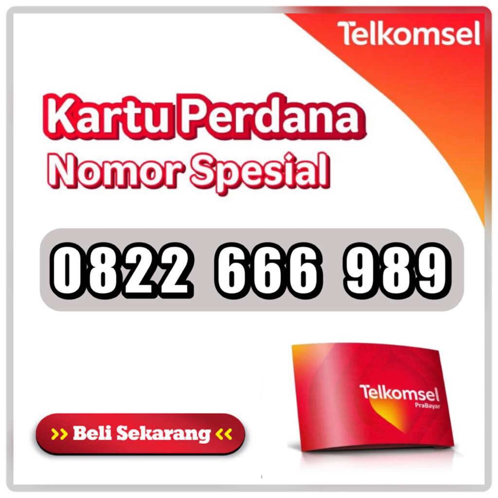 NOMOR CANTIK TELKOMSEL 10 DIGIT 0822 666 989 0822 666 898 0822 666 878 0822 666 858 0822 666 838 082