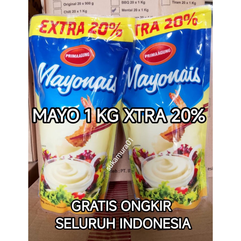 

MAYO ORIGINAL 1.1 KG (SUDAH XTRA 20%) PRIMA AGUNG