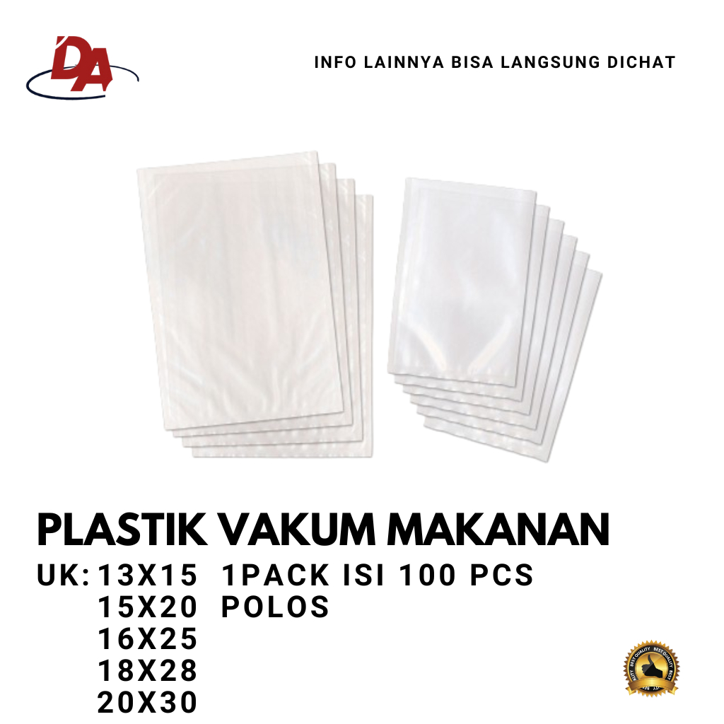 Plastik Vakum Makanan - Vacum Makanan - Vakum Makanan Polos