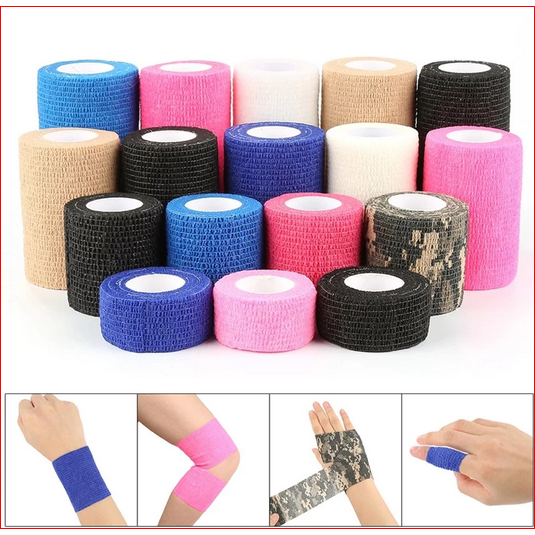 Finger Tape Elastis 4,5 m x 5 cm Perban Jari Tangan Pria Wanita Olahraga Tenis Gym / Plester Pelindu