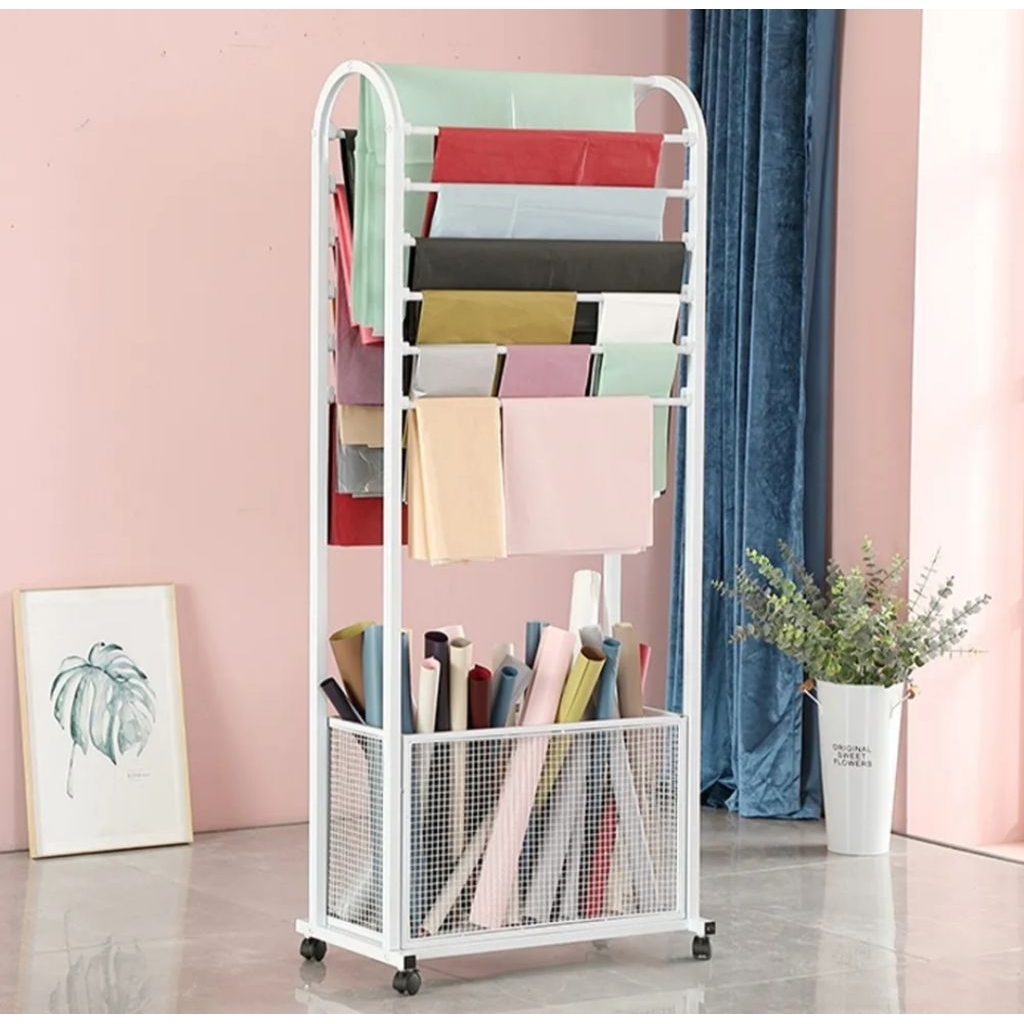 

Gawang Kertas Bucket// Rak Kertas Bucket// Rak Kertas Celophane// Rak Kertas Kado//Display Hijab//Display kerudung