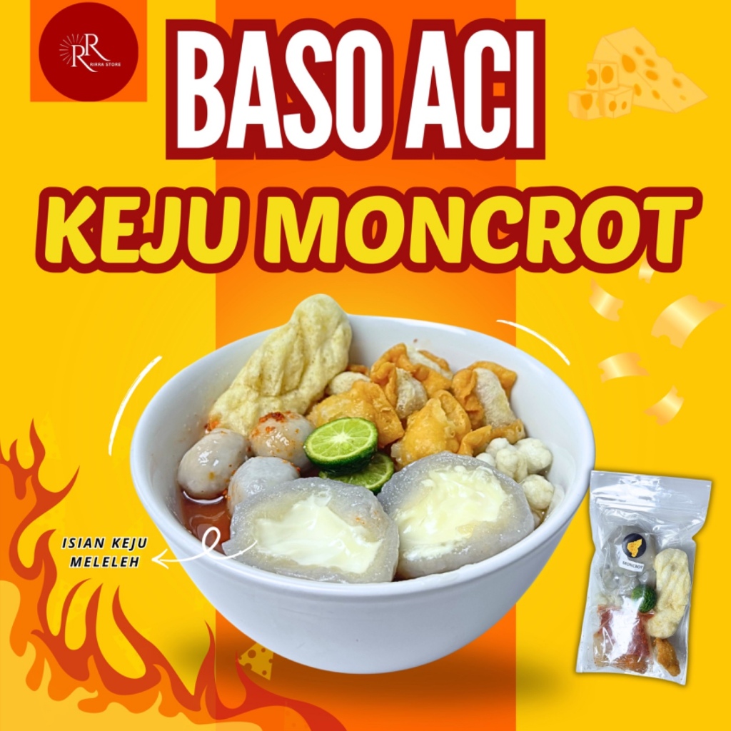 

1 BUNGKUS BASO ACI KEJU MONCROT TOPING KUAH KALDU SPICY MELT INSTAN FOOD