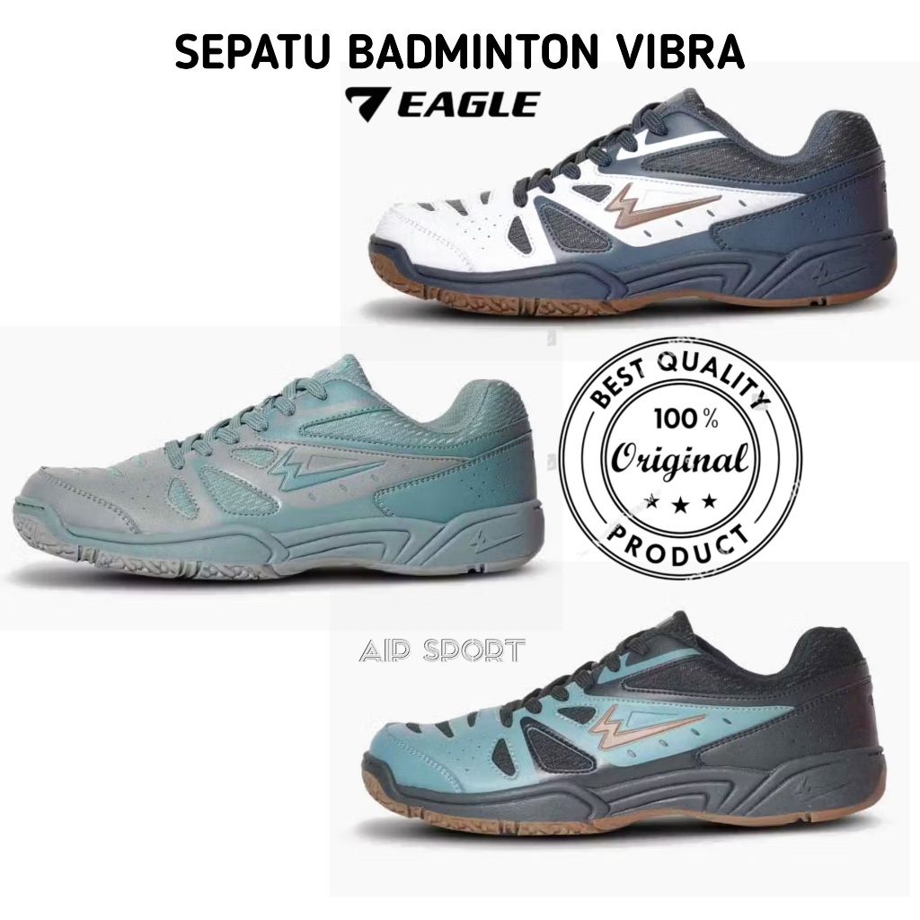 Sepatu Badminton Eagle Vibra Original - Shoes Badminton Vibra