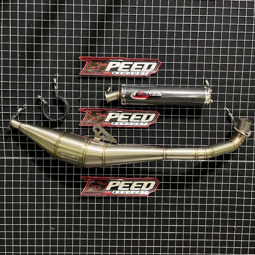 Knalpot Ai-Tech Carbon FIZ R F1ZR Force1 Poswan Model Standar Racing