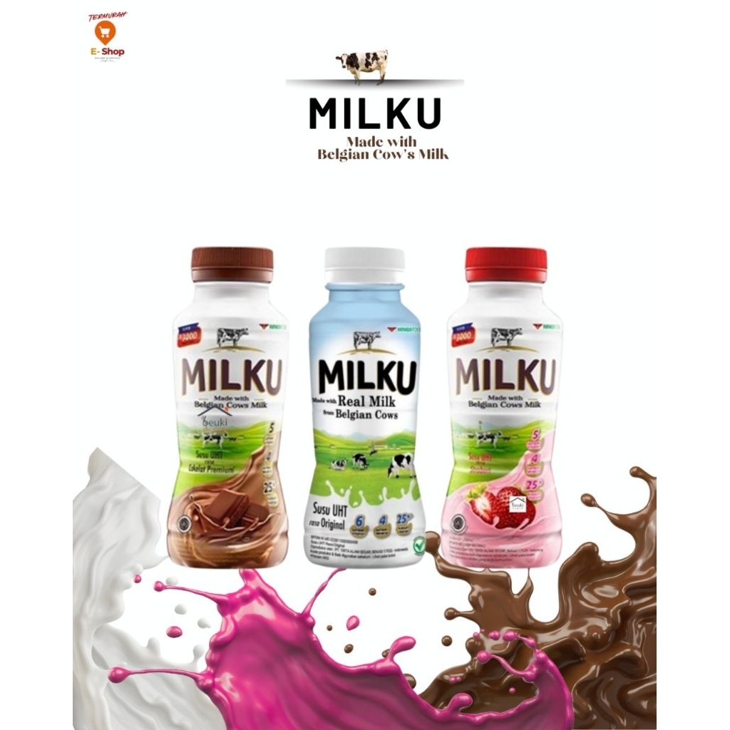 

Susu Milku UHT 200 ml 1 Slop isi 12 botol