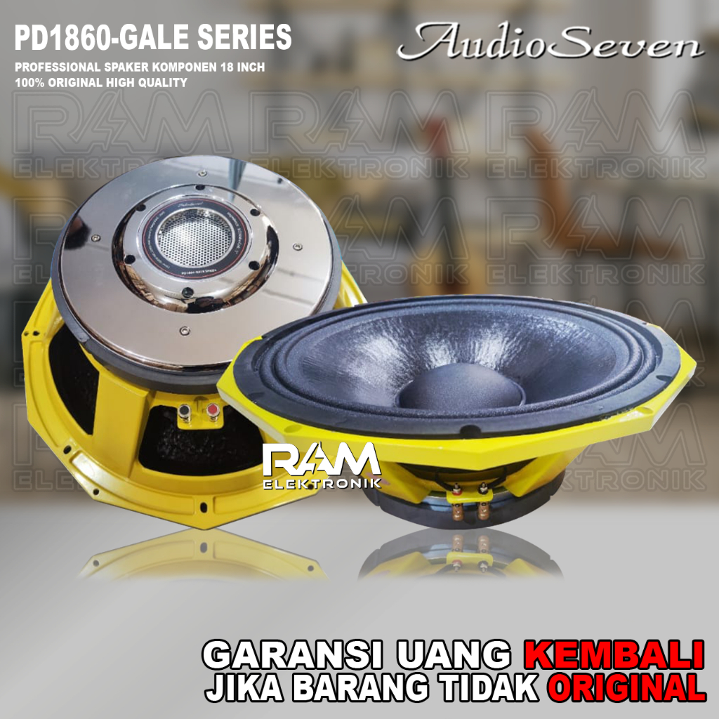 Komponen Speaker 18 Inch AUDIO SEVEN PD 1860 | PD1860 | PD.1860 Gale Series Original