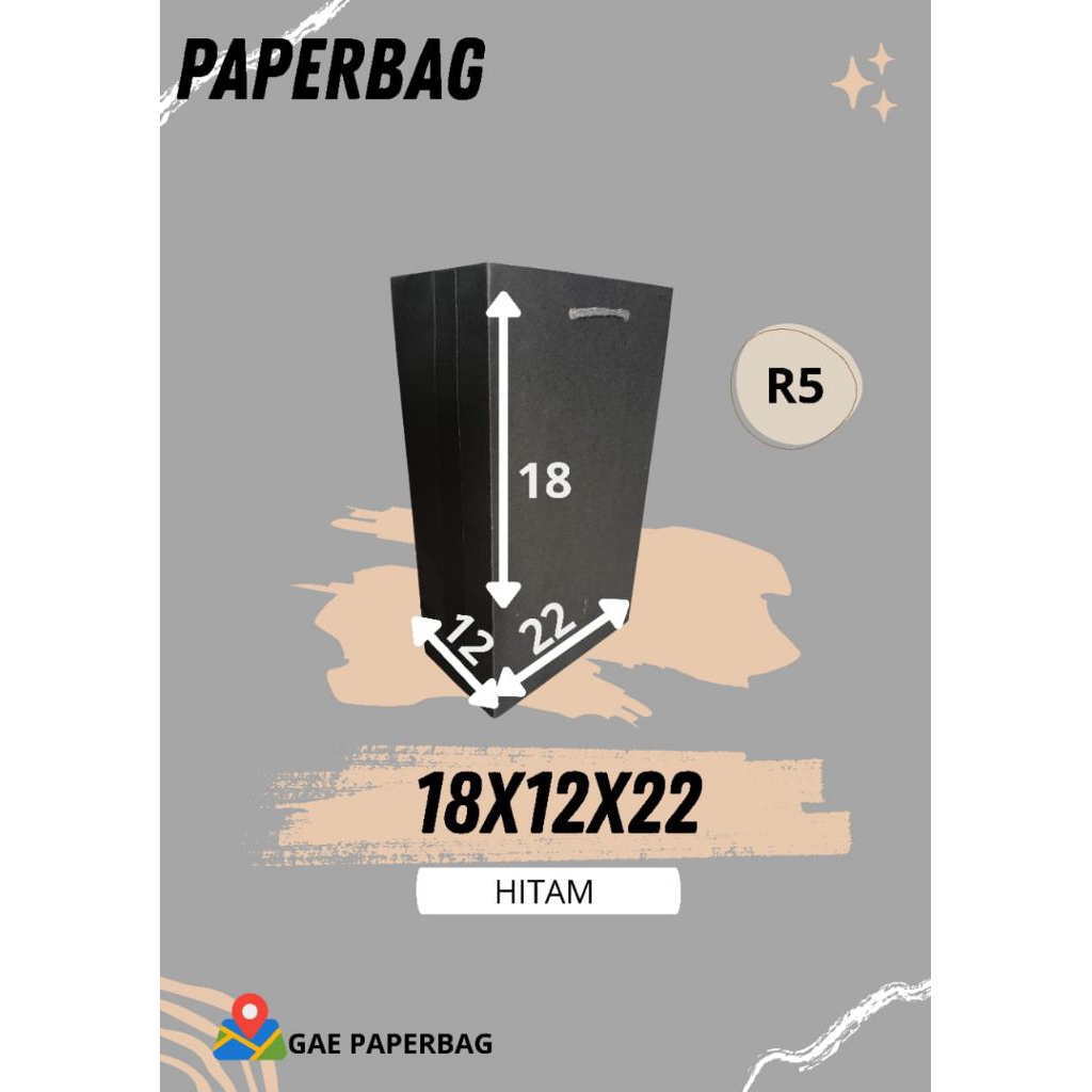 

PAPERBAG R5/TAS NIKAHAN/TAS HAJATAN/TAS SOVENIR/TAS ukuran 18x12x22