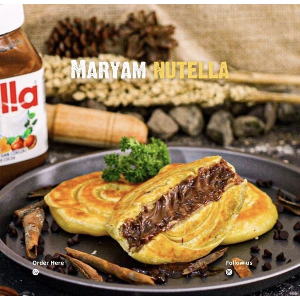 

Maryam Nutella (Premium) / Roti Canai Nutella (isi 3 besar)