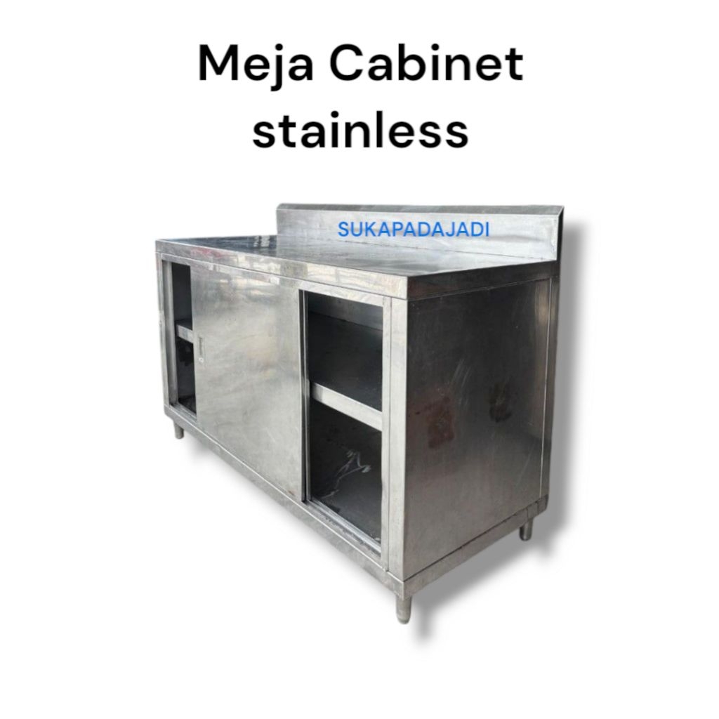 Meja kabinet Stainless steel Tebal | Meja Stainless | Meja Dapur Stainless steel