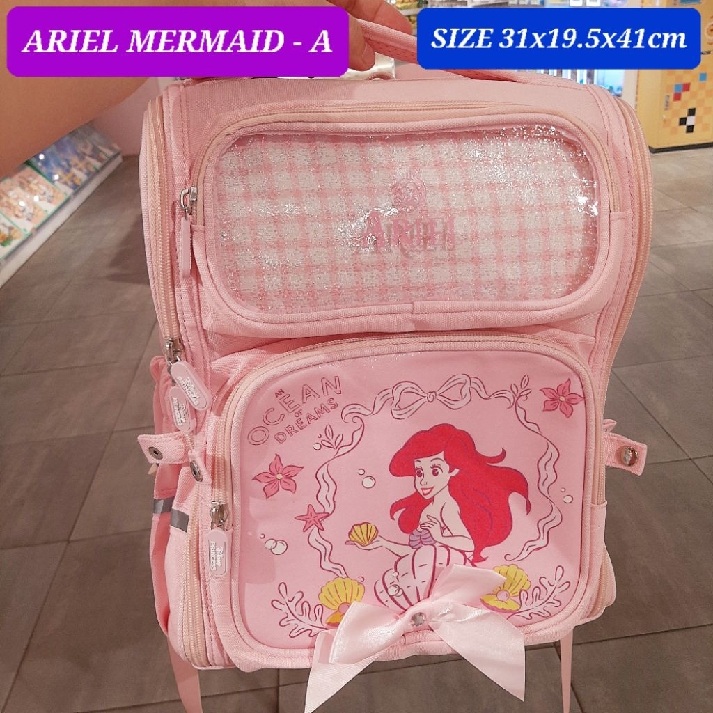 tas backpack ariel mermaid tas sekolah ransel mermaid tas anak little mermaid