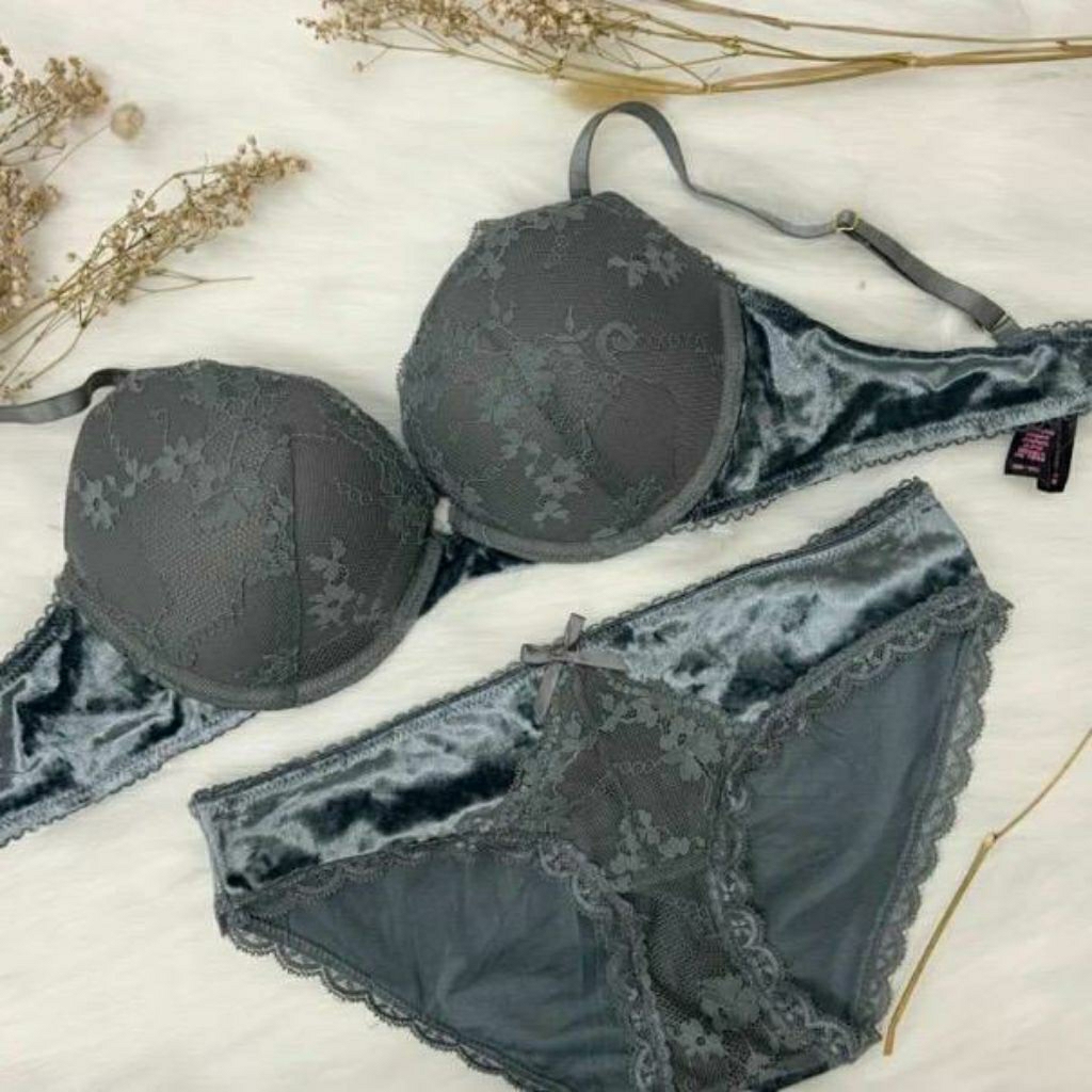 Victoria's Secret Bra Set PUSH UP Grey Series