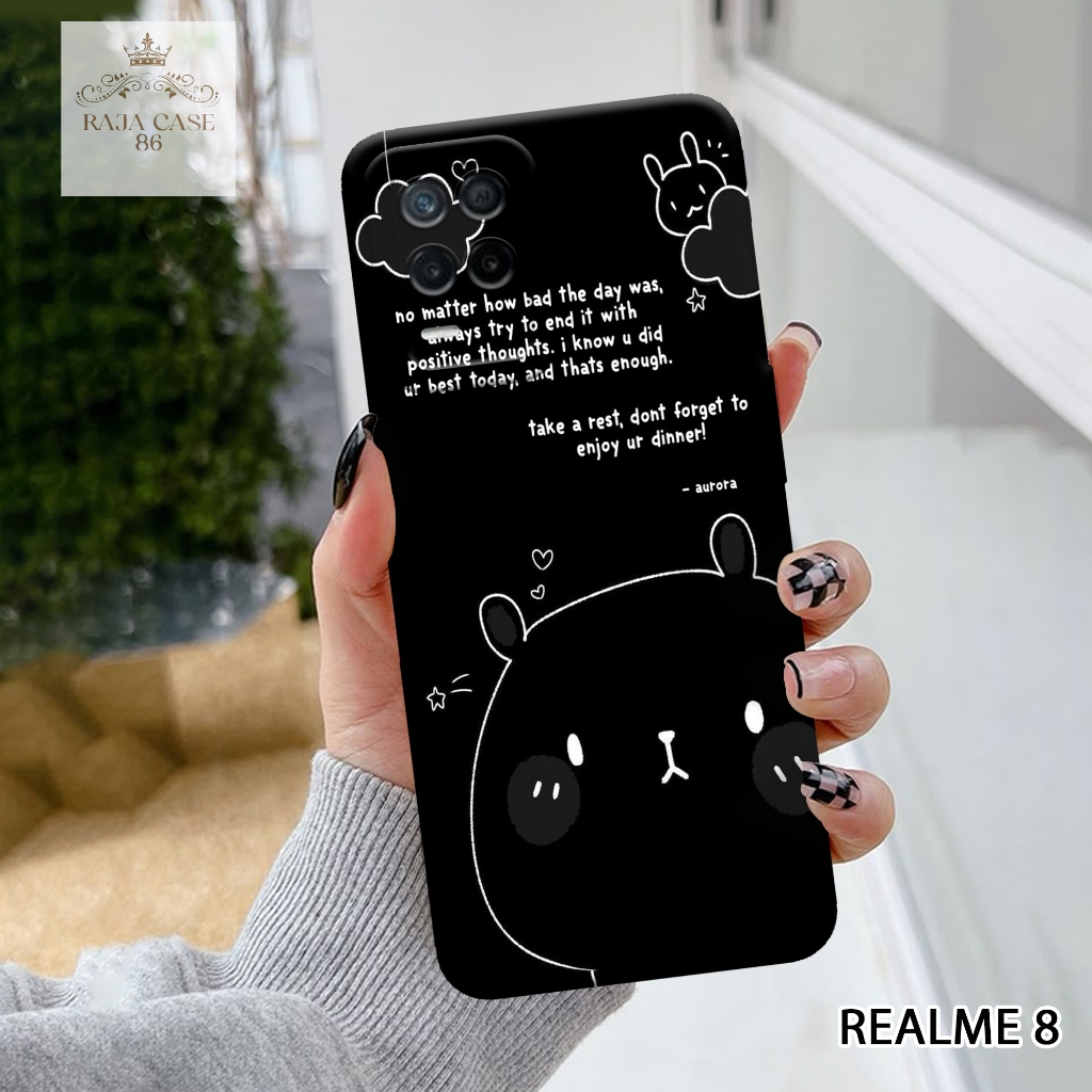 Case Realme 8 - Rajacase - casing Realme 8 - Motif case Cartoon - Pelindung handphone - Realme 8 - S