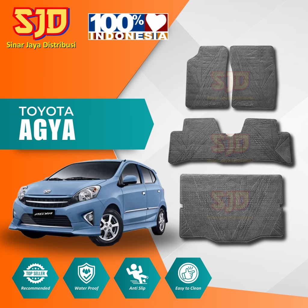Karpet Mobil/ Karpet Karet Untuk Mobil Toyota Agya