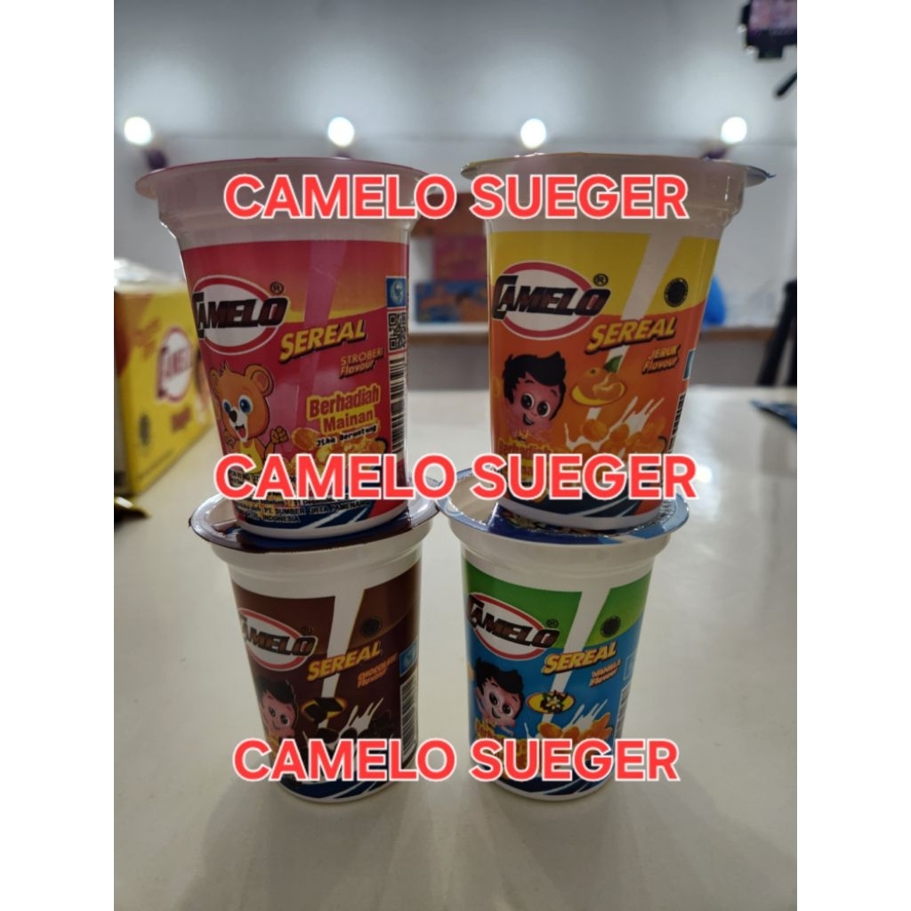 

Sereal Cup Kecil Camelo MIX 4 Rasa - isi 48 Pcs harga murah