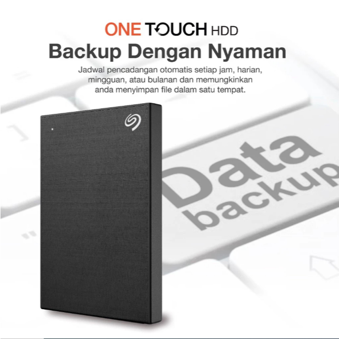 Seagate One Touch HDD - Hardisk Eksternal 5TB + Pouch