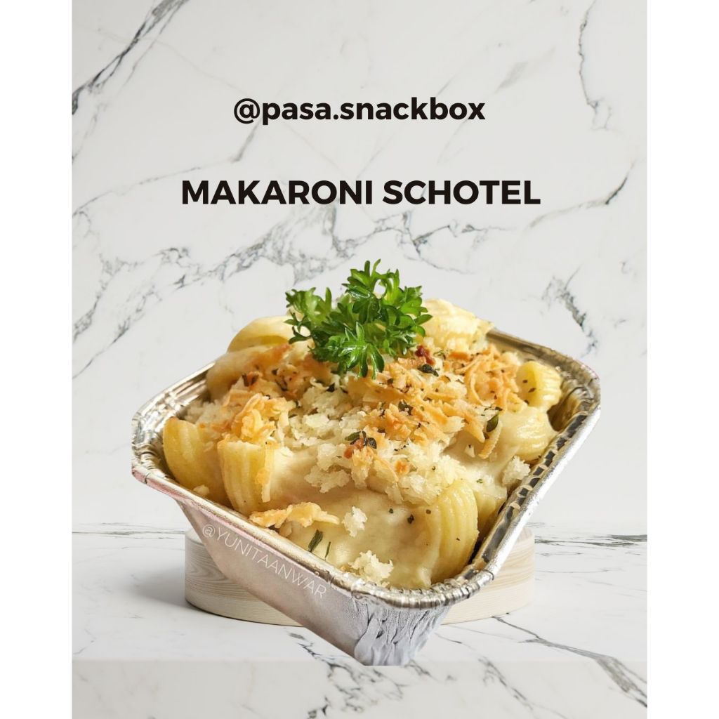 

Makaroni Schotel - PASA Snack Box, Jajanan Tradisional, Snack meeting, Arisan, Hampers, Jajanan Pasar