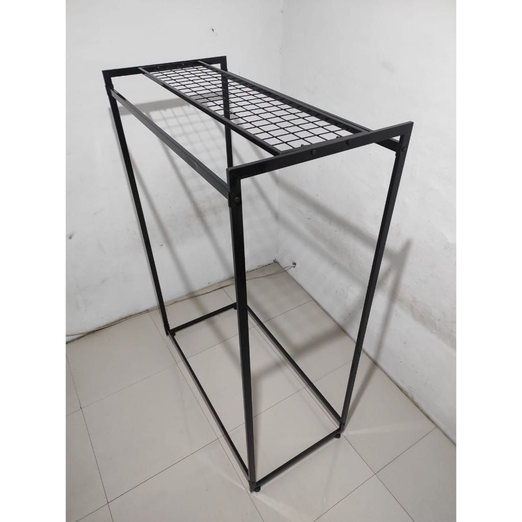 gawang rak/gawang ram/gawang kubus/gawang ram kubus/gantungan baju besi/gantungan baju rak kubus/gan