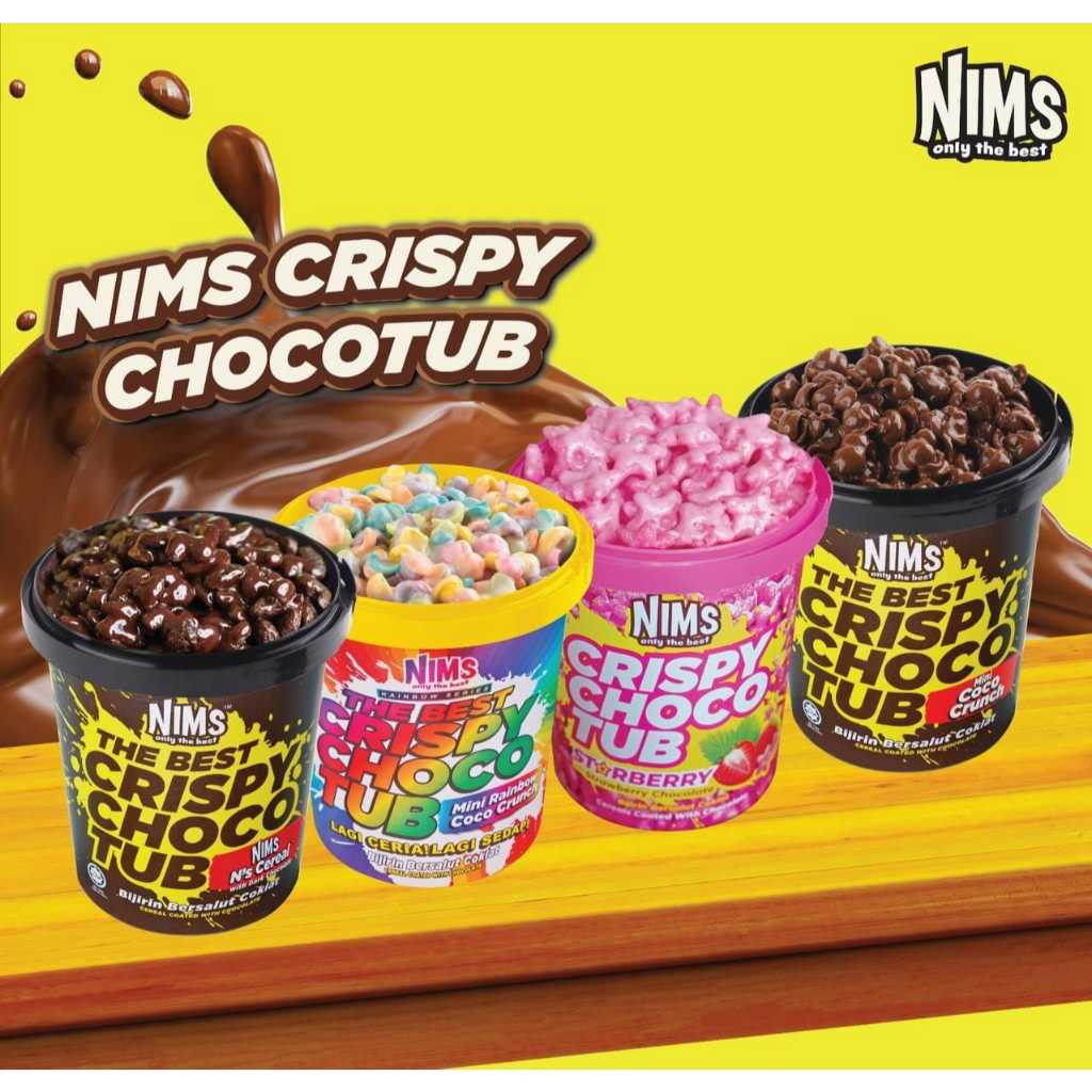 

NIMS Crispy Choco Tub 250GR / Cokelat Cereal