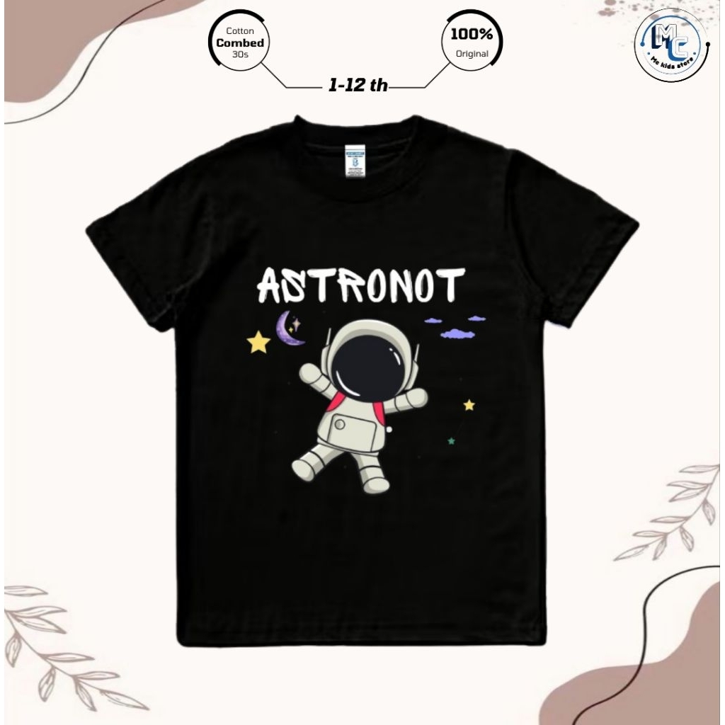 MCkids store Baju kaos Anak Distro Laki laki/Anak Prempuan Umur 1-12 Tahun Bahan Cotton Combat 24s /