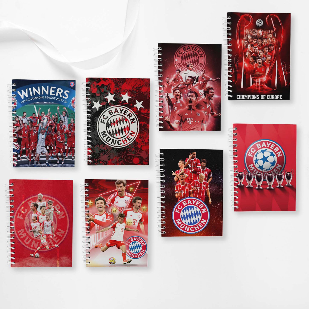 

Note Book Spiral Large (10 cm X 14 cm) Edisi Bayern Munchen / Notebook A6 Custom / Seminar Kit Surabaya
