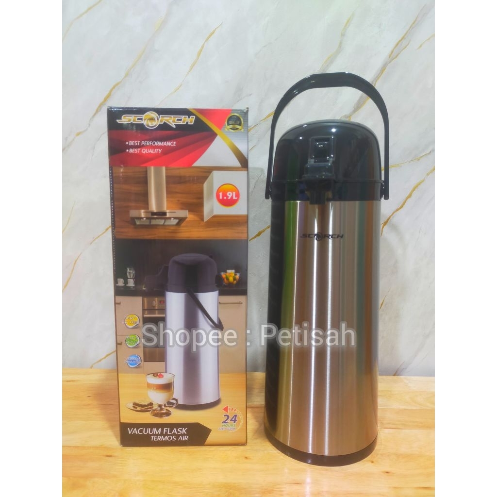 Termos Air Panas Stainless Steel 1,9Liter Pompa / Termos Air Panas Stainless Steel / Thermos Air Pan