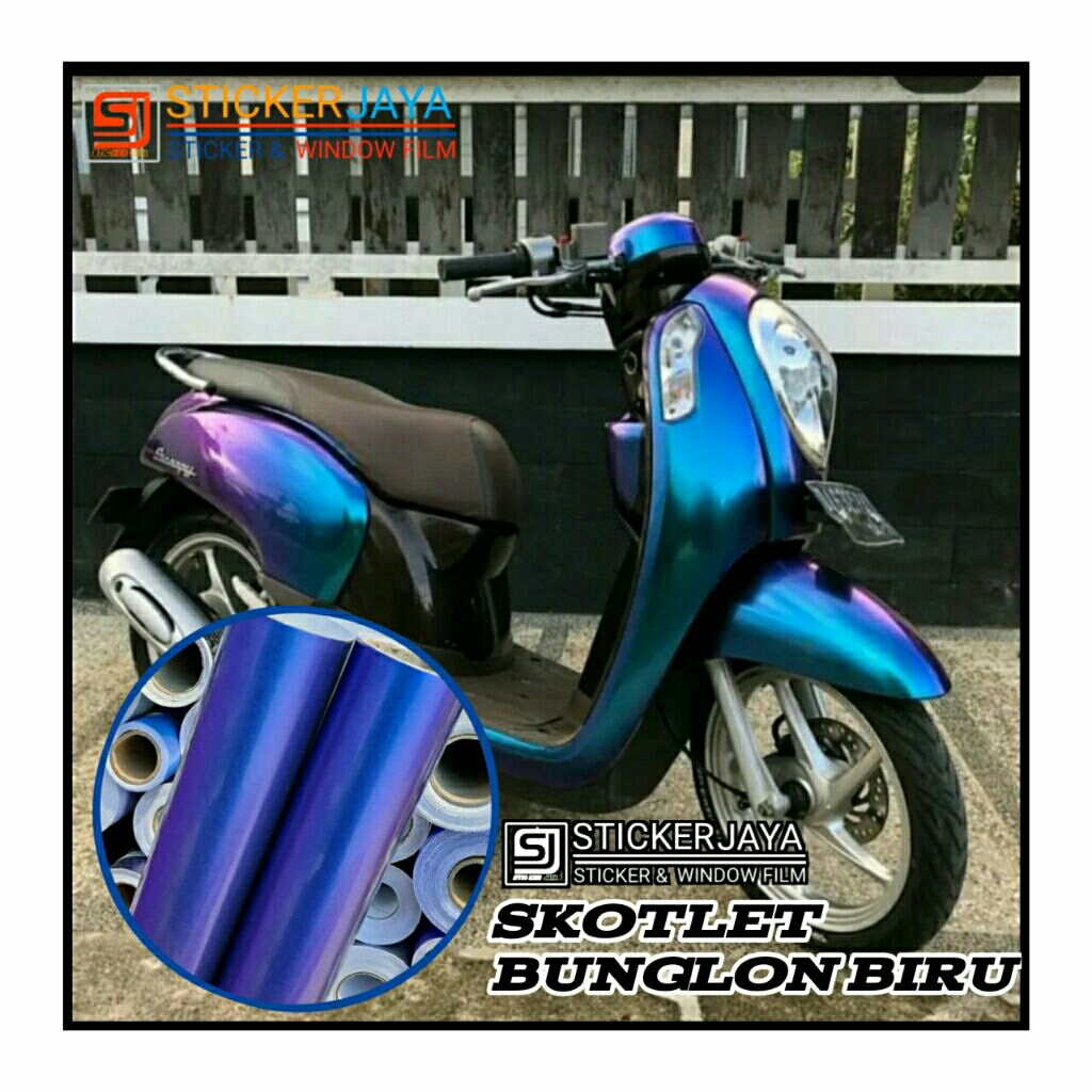 SKOTLET BUNGLON AURORA STIKER SCOTLITE CHAMELEON SKOTLET BUNGLON BIRU