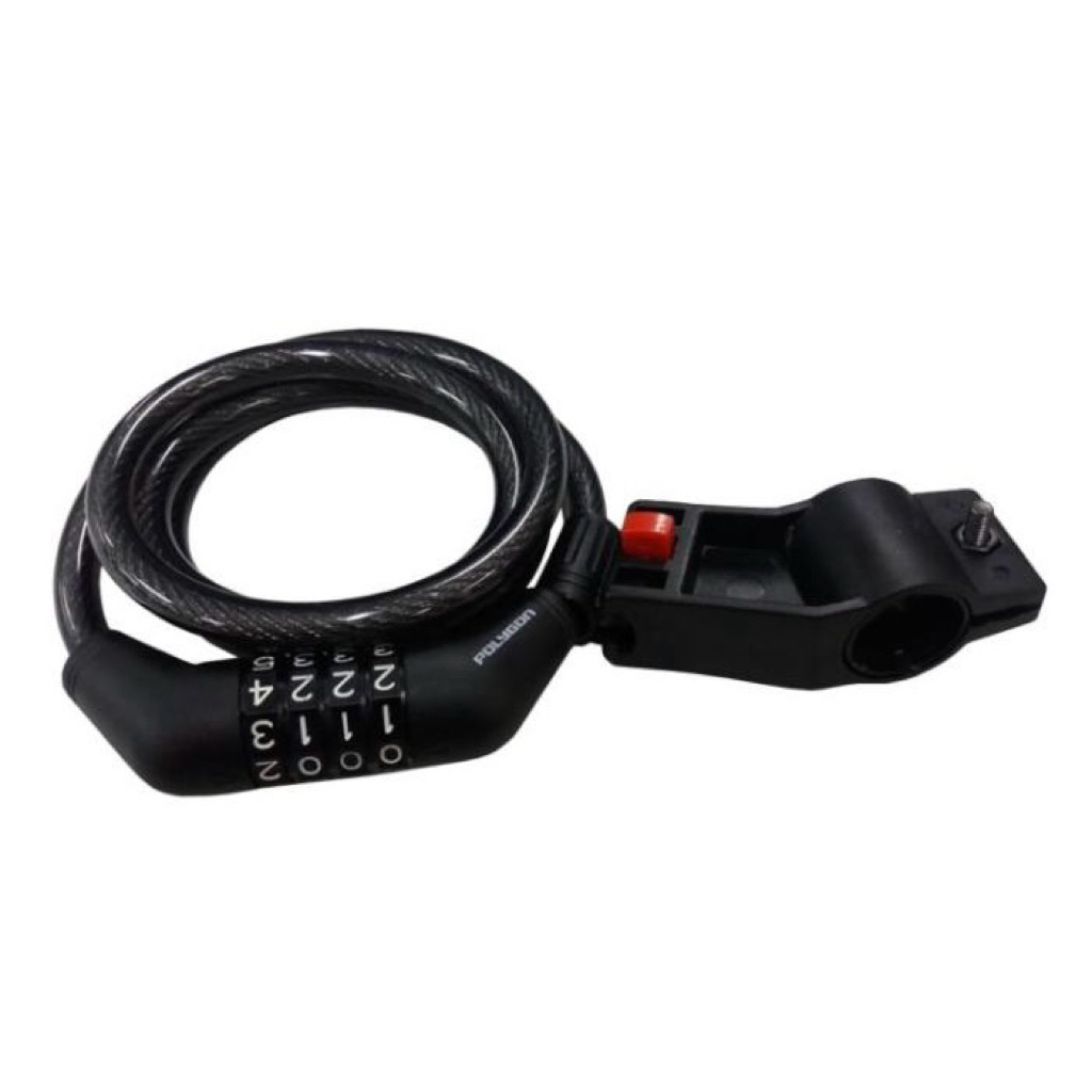 Gembok Polygon Spiral Power  Kombinasi Gembok sepeda MTB sepeda lipat sepeda anak sepeda Mini sepeda