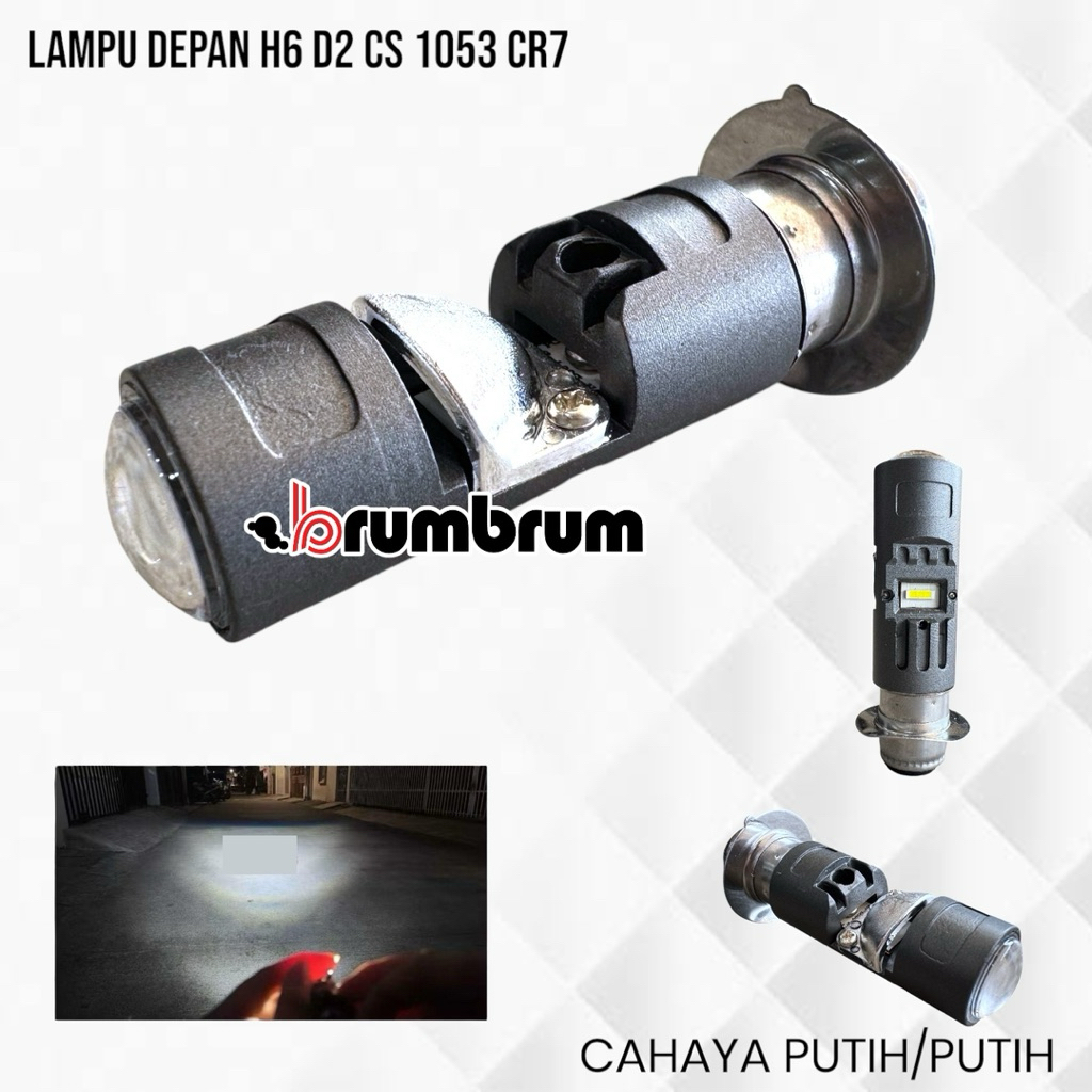 LAMPU LED H6 MODEL BILED XENON CR7 1053
