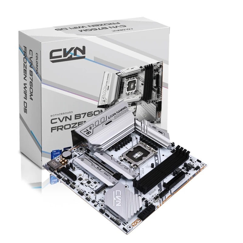 Motherboard Colorful CVN B760M FROZEN WIFI D5 V2 (LGA1700, B760, DDR5, USB3.2, SATA3)