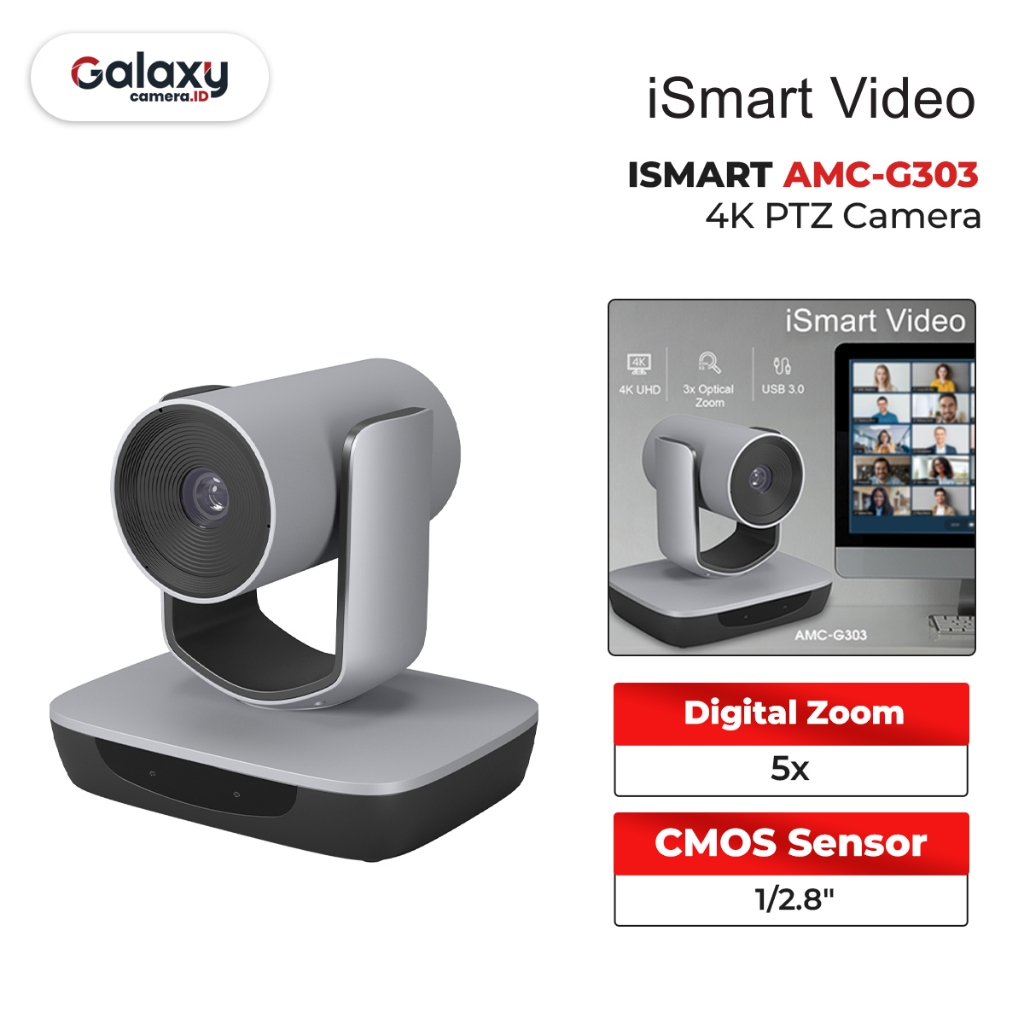 ISMART AMC-G303 4K PTZ Camera Garansi Resmi