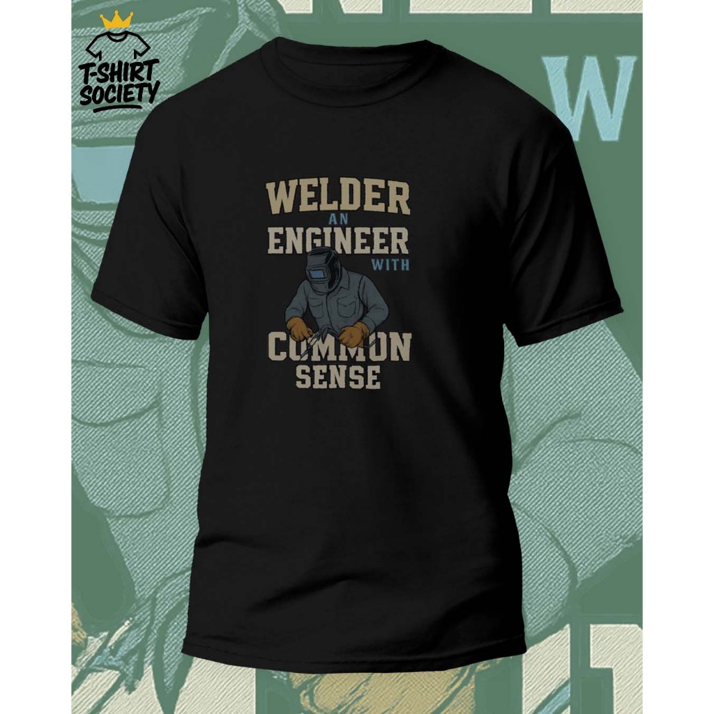 Kaos Welder | Kaos Tukang Las | Kaos Welder Cotton Combed 24s | Kaos Hitam Welder / Tukang Las | Wel