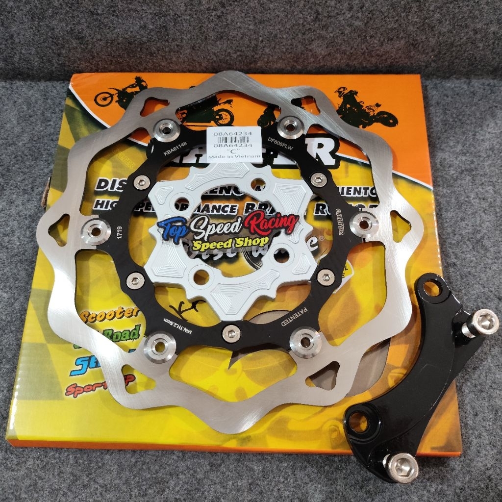 DISC GALFER 260mm PIRINGAN CAKRAM GALFER  + BREKET 260 BUAT YAMAHA MIO / MIO SOUL / MIO SMILE