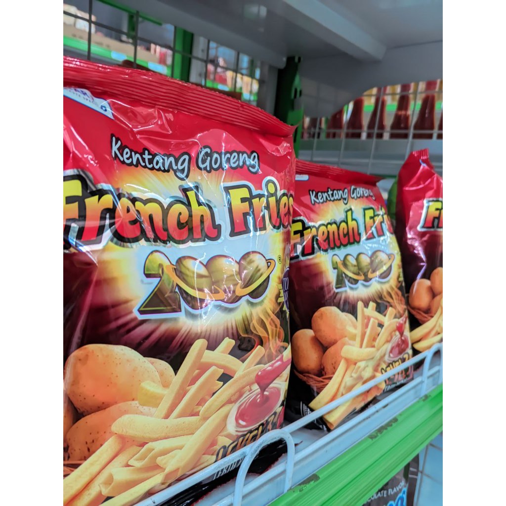 

SIANTAR TOP Kentang Goreng French Fries 2000 60gr Snack dengan Saos Sambal Colek Level 3 Cemilan Pedas