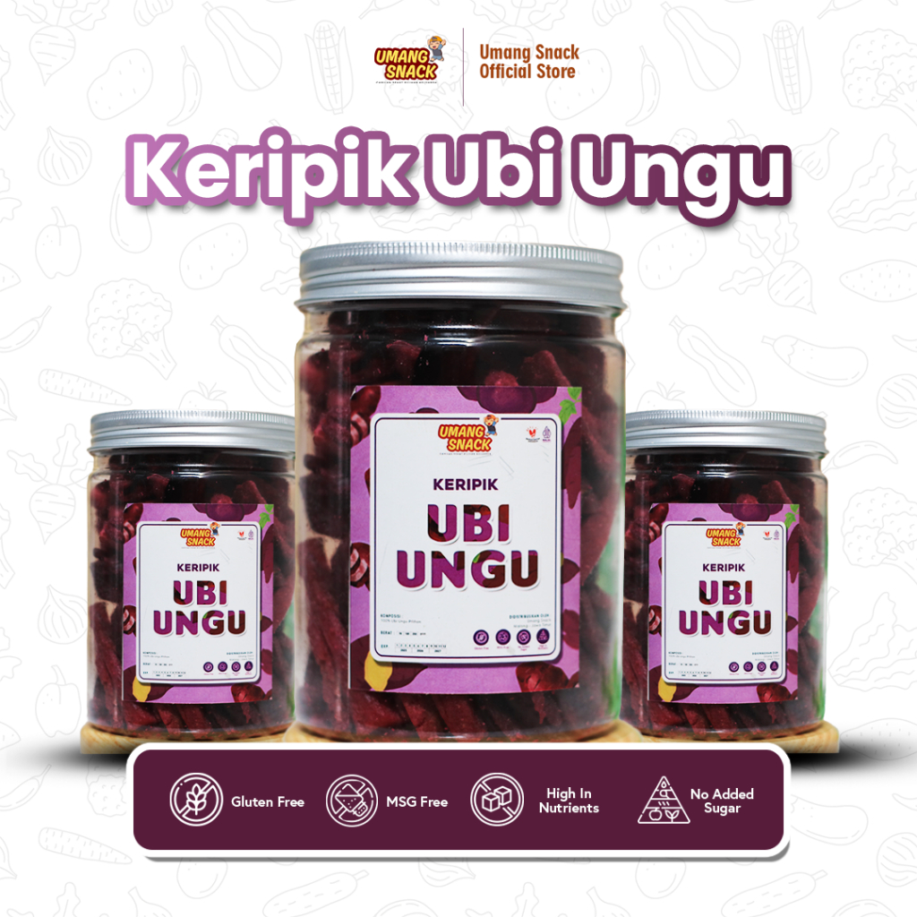 

PROMO !!! Keripik Ubi Ungu Toples 1000 ml 750 ml | Toples Tutup Alumunium - Njajansehat