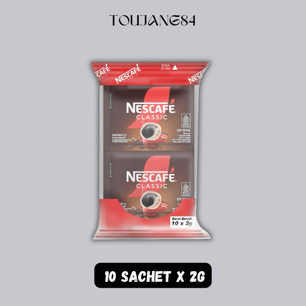 

Nescafe Kopi Instan Classic RCG 10Sachet @2g