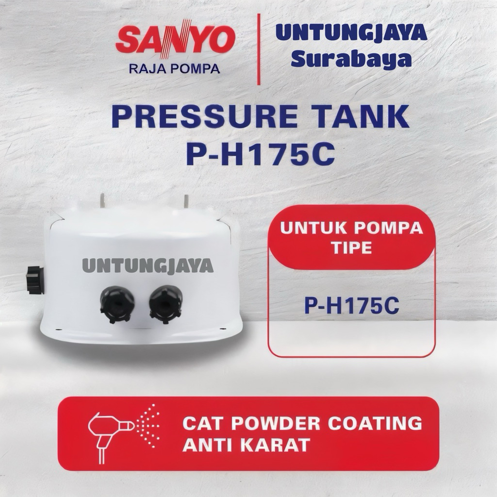 TABUNG SANYO ORIGINAL PH 175 C // PRESSURE TANK SANYO PH175C // JUAL SPAREPART POMPA SANYO
